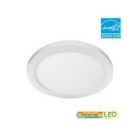 Commercial Electric 15 In. White Round LED Flat Panel Light Dimmable Energy Star - Picture 2 of 6